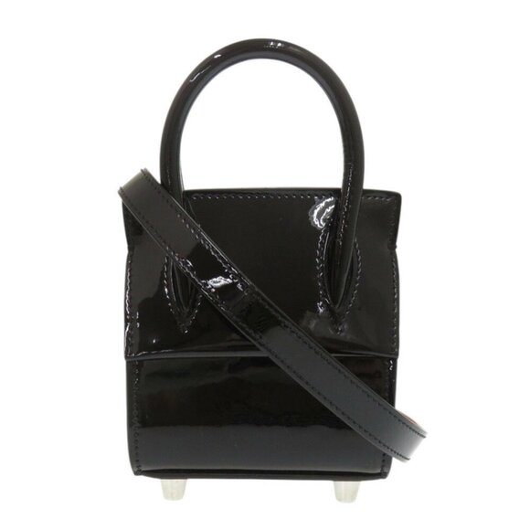 CHRISTIAN LOUBOUTIN Black Leather Shoulder Bag - Picture 1 of 11